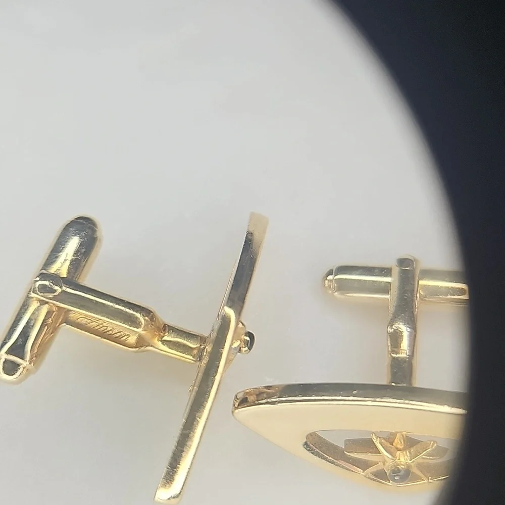 Gold and Black Cufflinks